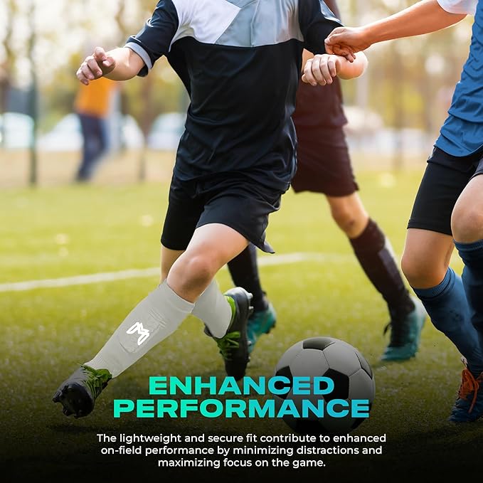 Mini Shin Guards Soccer – Built in Shin Pad Sleeves for Mens, Women, Teens - Small Shin Guards - Lightweight, Breathable Shin Defender Leg Protection