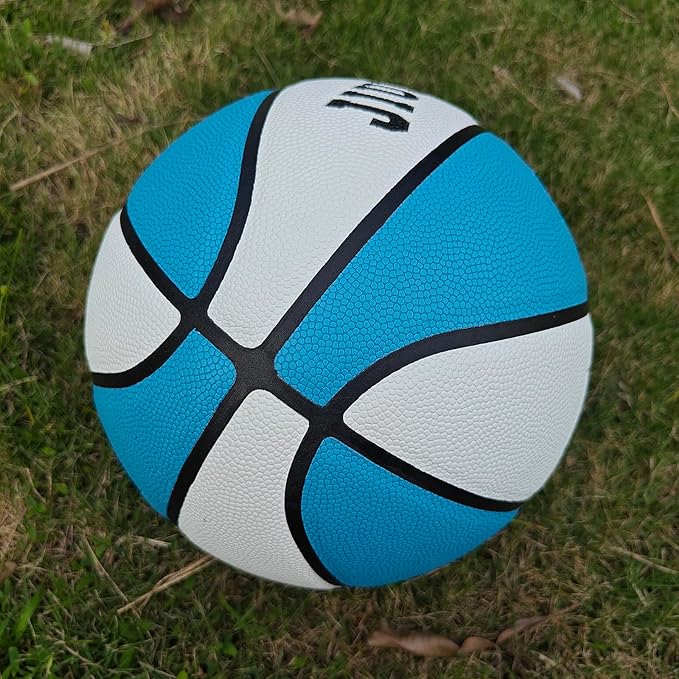 Wave Basketball, Blue and Yellow, Indoor/Outdoor Sports Basketball, Communion Gifts for Boys, Dedicated to 3v3 Matches, Size 7(29.5'')