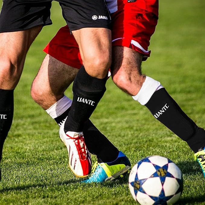 Shin Guards - Soccer Shin Guards with Cushion Protection for Kids/Adults