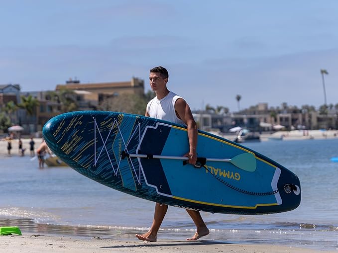 Paddle Board, Inflatable Stand Up SUP Paddle Boards for Adults & Youths of All Skill Levels, Wide & Non-Slip Deck Design Blow Up Paddleboards with Premium Accessories & Storage Bag