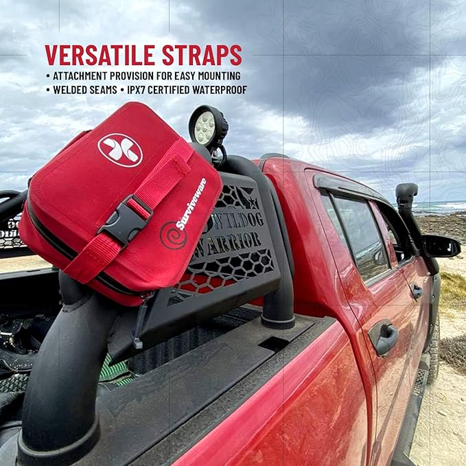 Surviveware 184 Pcs Waterproof Premium Survival First Aid Kit - Survival Emergency Preparedness for Travel Camping Gear, Survival Kit and Outdoor Emergencies - Survival Kit