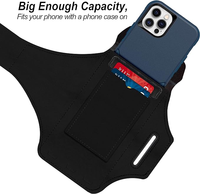 Armband for Samsung Galaxy S24 Ultra/S23 Ultra/S22 Ultra/S21 Ultra/S20 Ultra/S24+/S23+/S22+/S21+/S20+/S10+/S9+/S8+, with Zipper Pocket for for Galaxy Buds and Car Key(Purple)