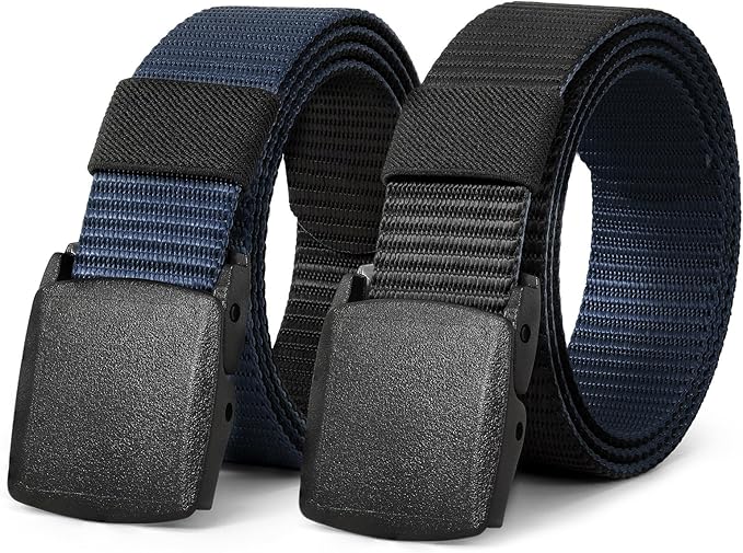 JASGOOD Nylon Canvas Breathable Military Tactical Men Waist Belt With Plastic Buckle