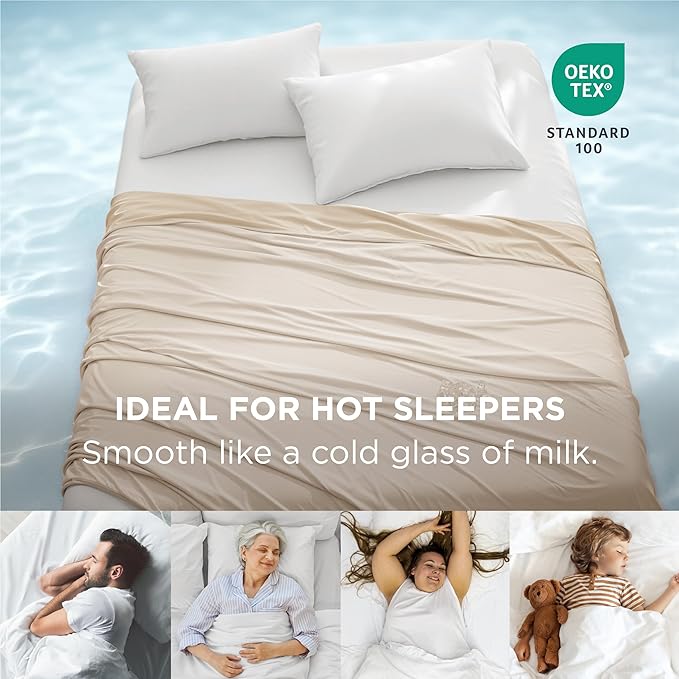 Bedsure Summer Cooling Beige Throw Blanket for Hot Sleepers with Sports Mesh Design, Arc-Chill Q-Max 0.4 Lightweight Breathable Ice Cold Blanket Throws for Night Sweats, 50 x 70 Inches