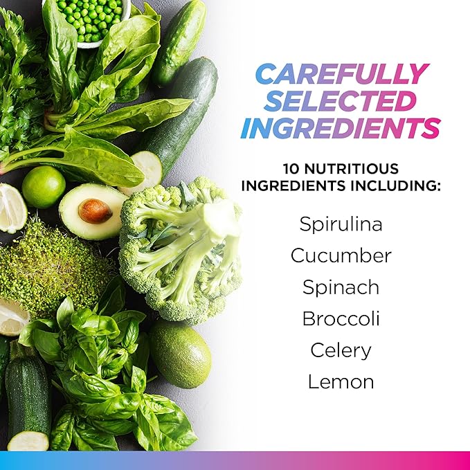 Livingood Daily Basic Greens Powder, Super Greens Drink Mix with Spirulina, Broccoli, Kale, Wheat Grass & Chlorella, Organic Vegetable Blend, Vegan, Gluten Free, Non GMO, 30 Servings