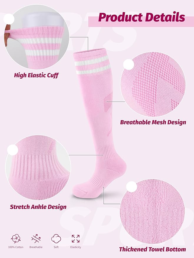 Kids Soccer Shin Guards and Socks Toddler Soccer Shin Pads Protective Defender Gear for 3-15 Years Old Youth Boys Girls