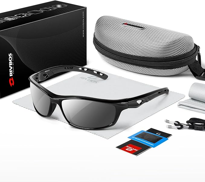 RIVBOS Sunglasses for Men Women Polarized UV Protection Sports Fishing Driving Shades Cycling RB833