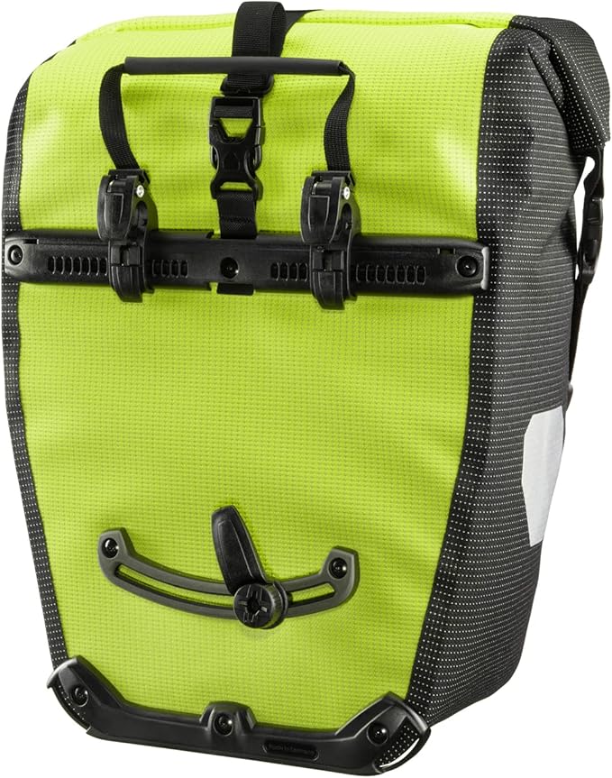 Ortlieb Back-Roller High-Visibilty Pannier - Single Neon Yellow/Black Reflex, One Size