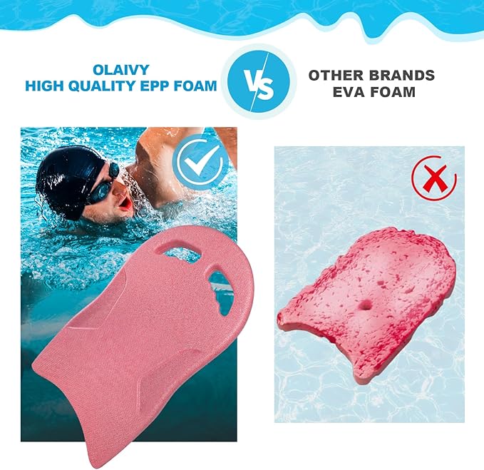 Swimming Kickboard, Lightweight and High Buoyancy Swim Training Board for Swimmers, Durable EPP Material, Ideal for Pool Exercise and Swimming Lessons