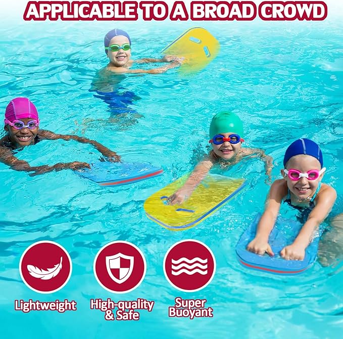 YIGUO 2PCS Swimming Kickboard for Adult & Kid, Kickboard Swimming Kick Board, Swimming Training Aid for Pool & Open Water, EVA Material