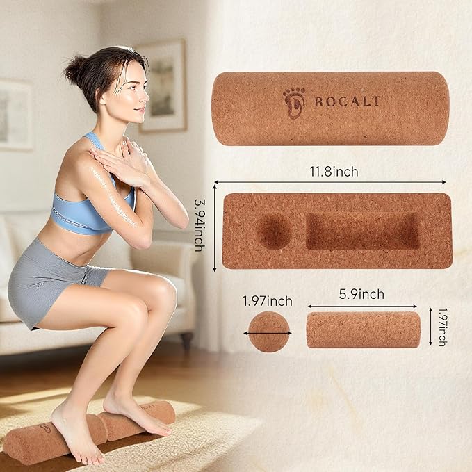 Rocalt Balance Board, Premium Cork Foot Strengthener, Balance Trainers for Enhanced Foot Function, Foot Strengthener for Balance Stability, Improve Mobility & Prevent Falls, Unique Design