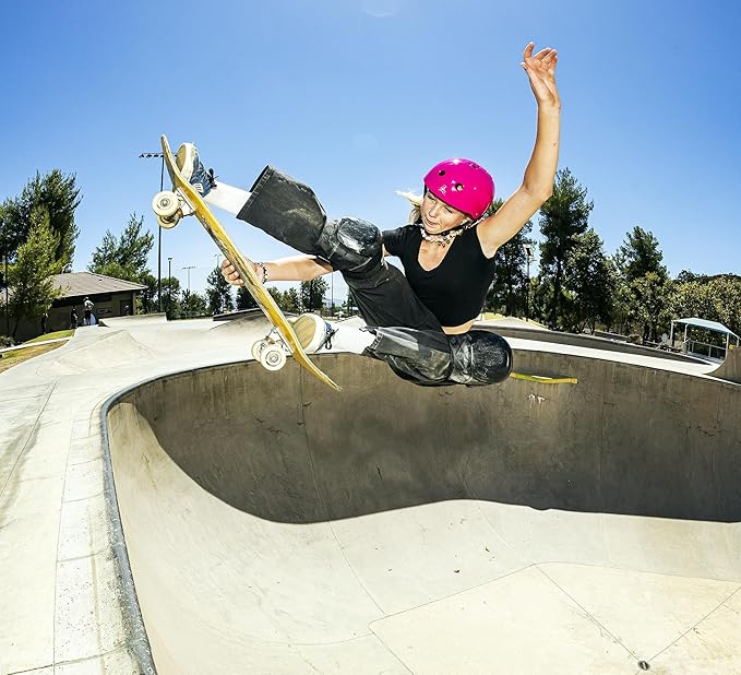 Triple Eight Deep Cover Helmet - Ideal for Skateboarding, Bicycling, BMX, and Roller Skating