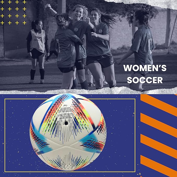 Thermo Bonded Polyurethane Soccer Ball Size 5 – Professional Grade PU Material, USA Quality Outdoor Sports, Premium Size 5 Soccer Ball for Training & Competitive Matches