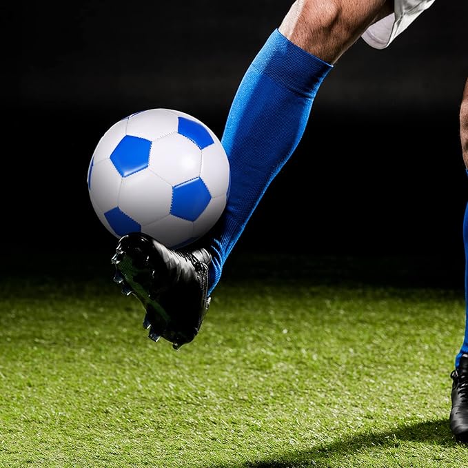 HyDren 4 Pack Soccer Ball with Pump Official Size 4/5 Deflated Soccer Balls Bulk for Outdoor Indoor Practice Training Sport Gift for Kids Boys Teen Youth Adult