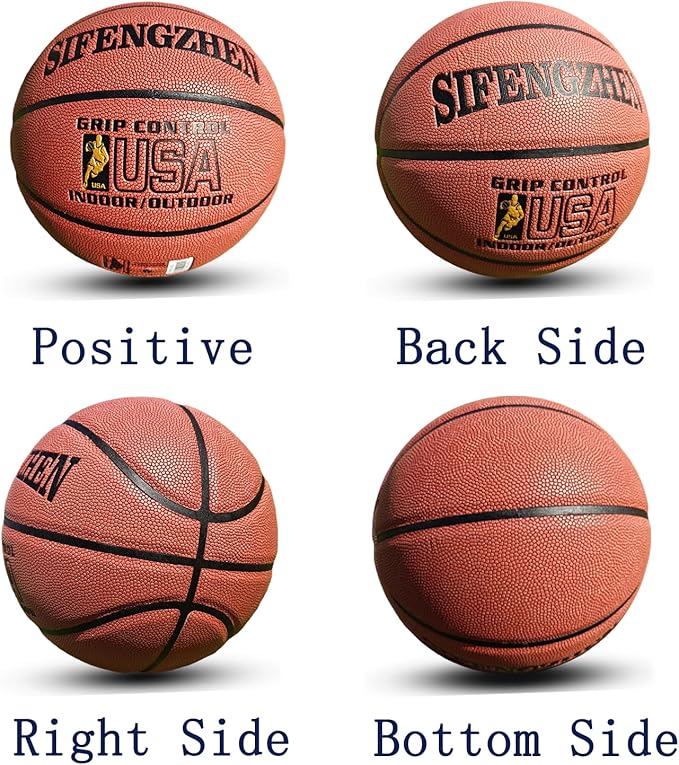 Wave Basketball, Blue and Yellow, Indoor/Outdoor Sports Basketball, Communion Gifts for Boys, Dedicated to 3v3 Matches, Size 7(29.5'')