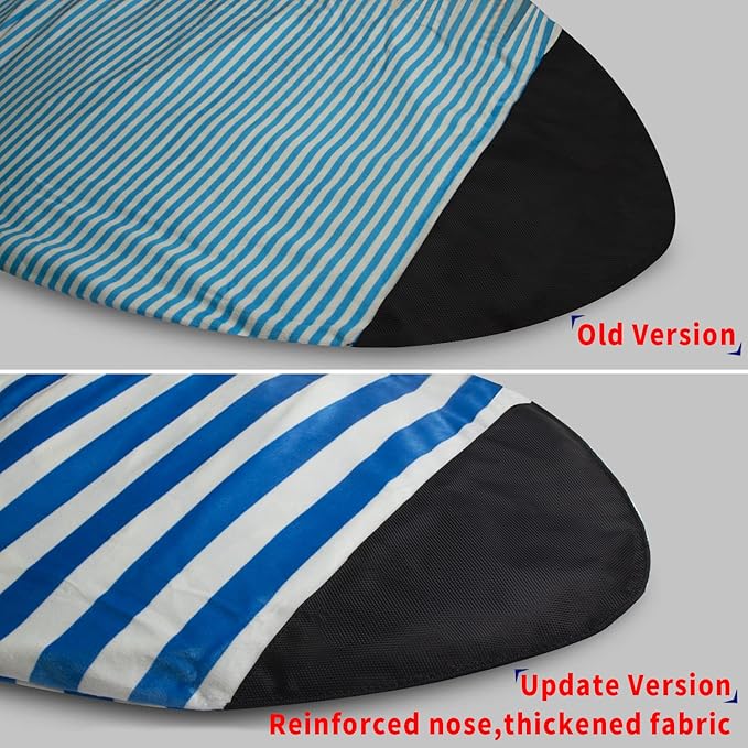 UCEDER Surfboard Sock Cover,Lightweight Stretch Board Bag for Sun Protection,Foldable Surfboard Sock Sleeve Perfect for Travel and Transportation