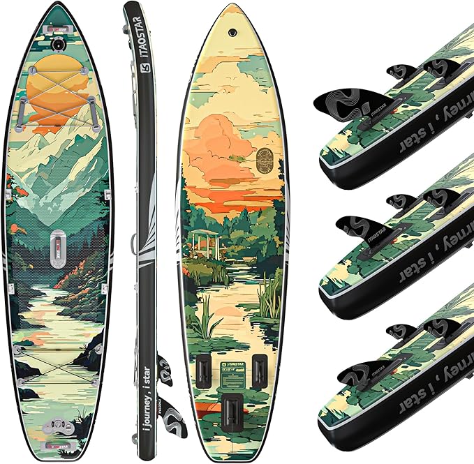 Novelty 11'6" x 35" Extra Wide SUP for Enhanced Stability - Inflatable Stand Up Paddle Board - Premium Paddle Board Kit for Adults & Youth - All Skill Levels - Includes SUP Accessories