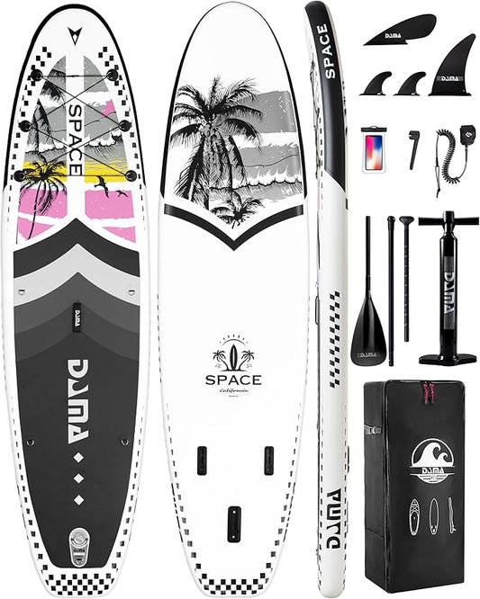 DAMA 11'*34"*6" Inflatable Paddle Board, Paddle Boards for Adults,Sup,Lightweight and Durable, Easy to Inflate, Versatile in Style, Fully Functional, Equipped w/High Grade Accessories.
