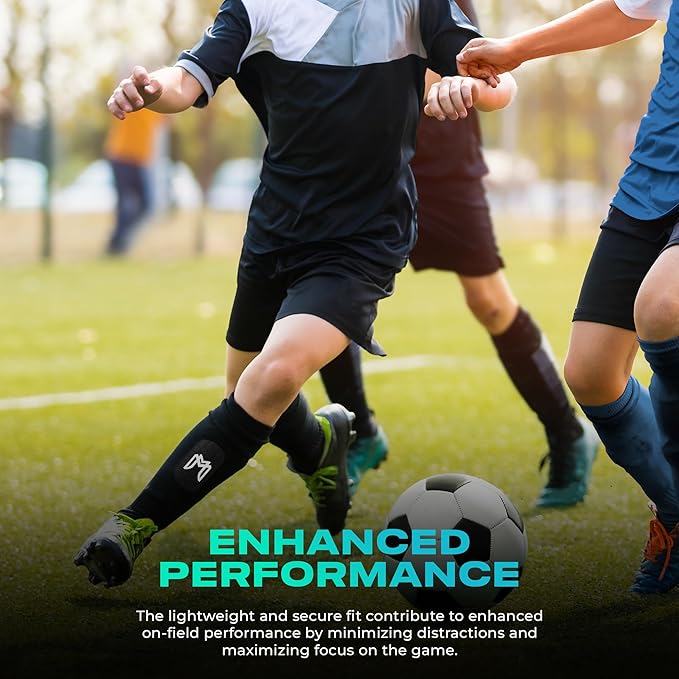 Mini Shin Guards Soccer – Built in Shin Pad Sleeves for Mens, Women, Teens - Small Shin Guards - Lightweight, Breathable Shin Defender Leg Protection