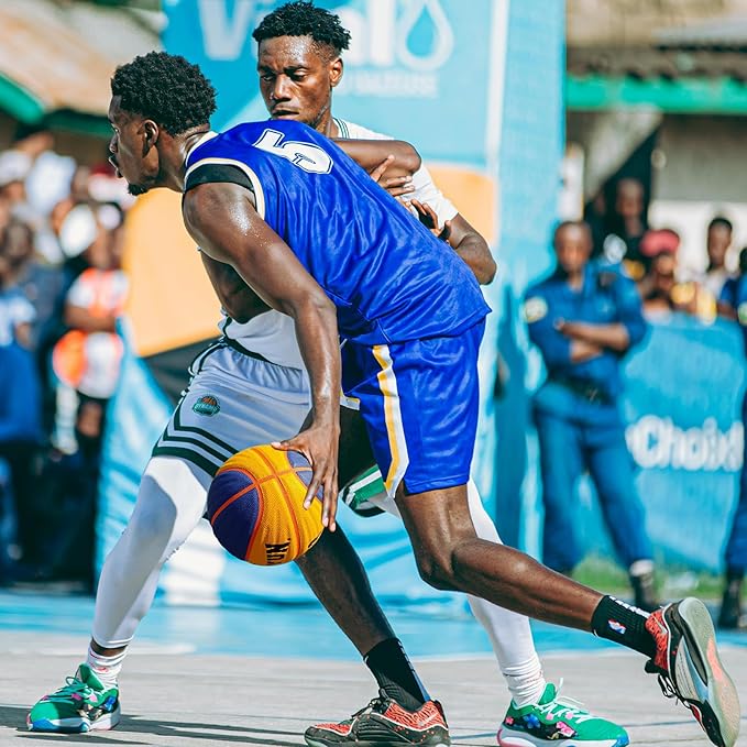 Wave Basketball, Blue and Yellow, Indoor/Outdoor Sports Basketball, Communion Gifts for Boys, Dedicated to 3v3 Matches, Size 7(29.5'')