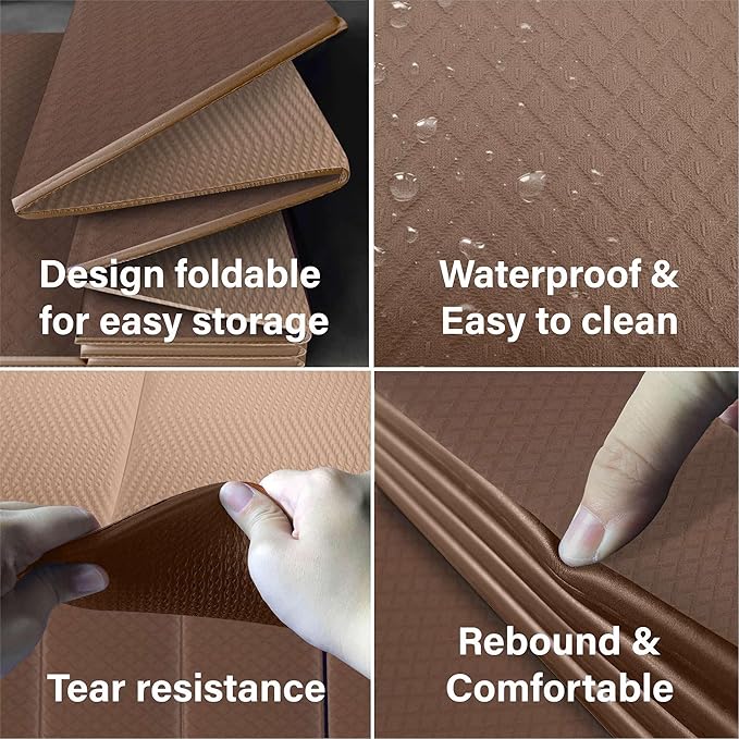 Foldable Yoga Exercise Mat – Lightweight, Anti-Slip, and Easy to Store for Yoga, Pilates, Home Workouts, and Floor Exercises