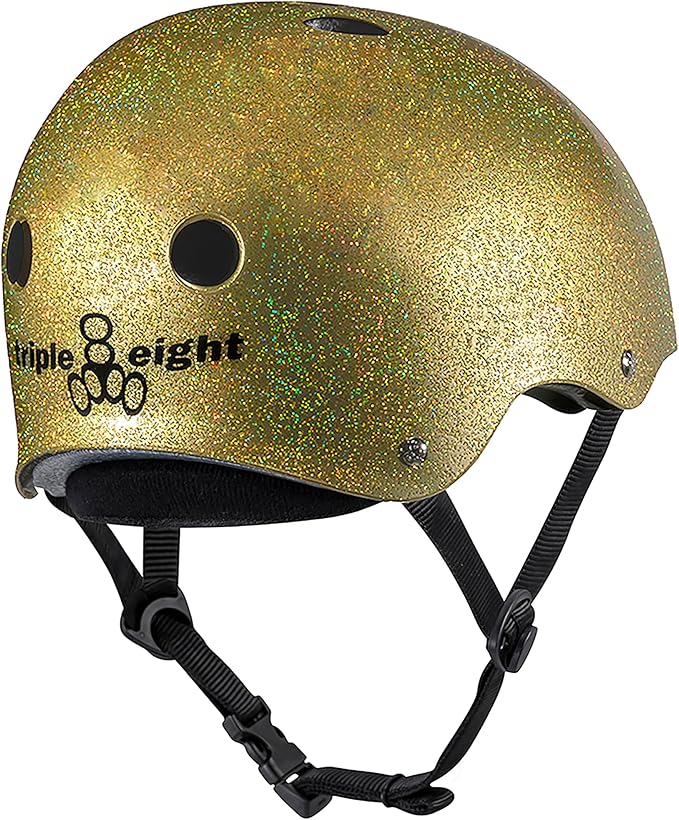 Triple Eight Deep Cover Helmet - Ideal for Skateboarding, Bicycling, BMX, and Roller Skating