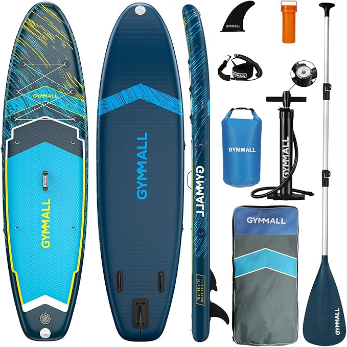 Paddle Board, Inflatable Stand Up SUP Paddle Boards for Adults & Youths of All Skill Levels, Wide & Non-Slip Deck Design Blow Up Paddleboards with Premium Accessories & Storage Bag