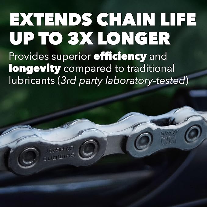 SILCA Super Secret Bike Chain Lube - Liquid Chain Wax to Clean, Smooth & Silence - Ultra Fast Bike Lube - Special Formula for Friction Reduction & Improved Wattage Output in All Weather
