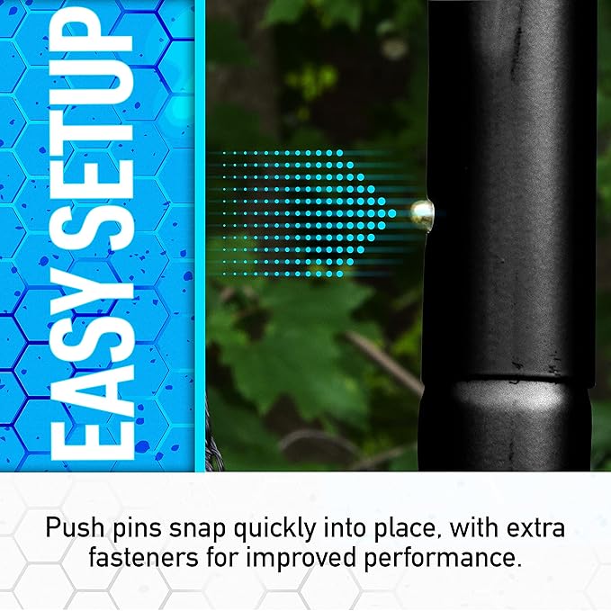 Franklin Sports Soccer Rebounder - Tournament Steel Rebounding Net - Perfect for Backyard Practice and Training - 12' x 6' & 6' x 4'