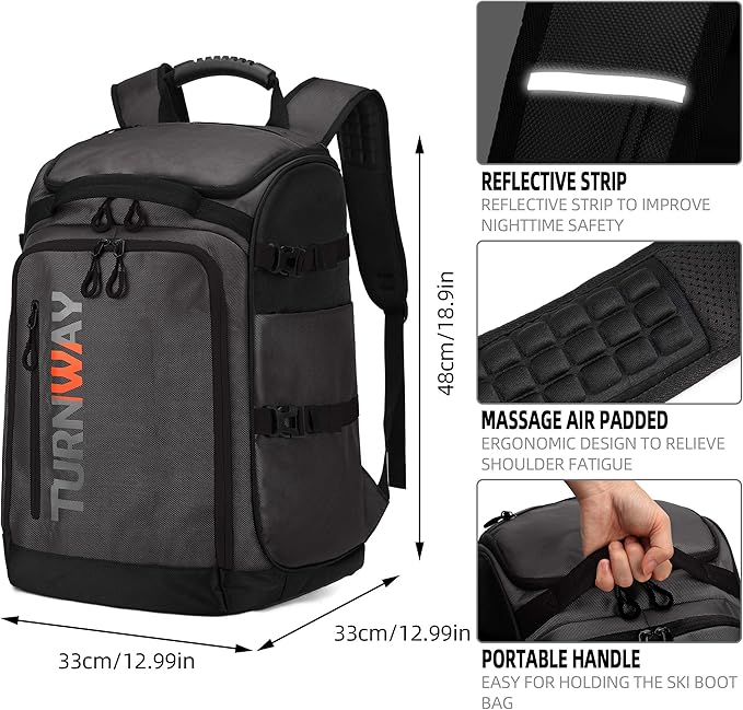 Ski/Snowboard Boot Bag/Skating Bag | Excellent for Store and Transport Gear, Jacket, Helmet, Goggles, Gloves & Accessories