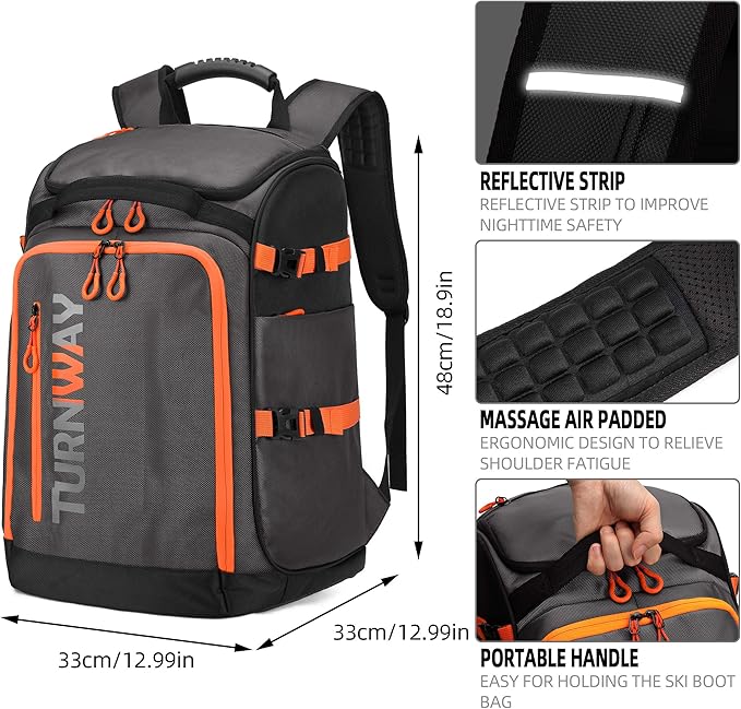 Ski/Snowboard Boot Bag/Skating Bag | Excellent for Store and Transport Gear, Jacket, Helmet, Goggles, Gloves & Accessories