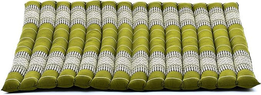 Leewadee Zabuton Seating Cushion – Square Floor Seat for Meditation Exercises, Light Yoga Mat Filled with Kapok