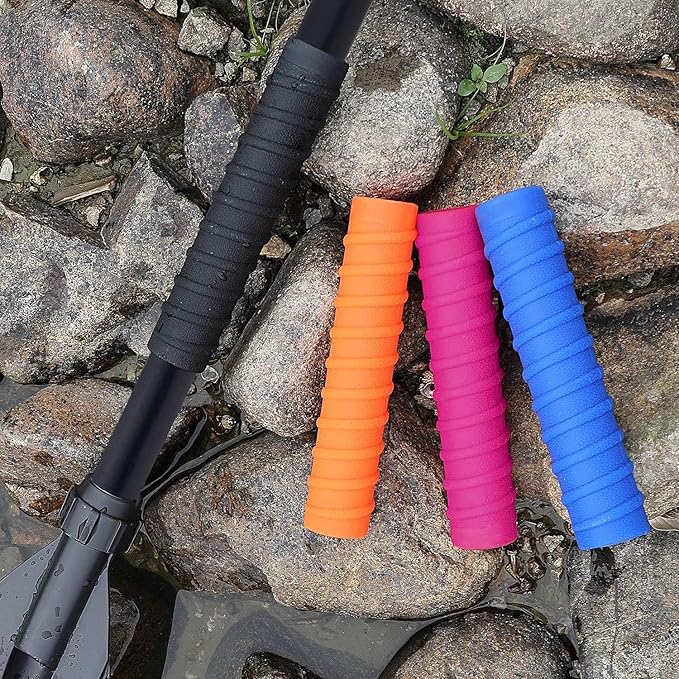 Kayak Paddle Aluminum Shaft Paddle with Nylon Blades, Floating Adjustable Kayaking Oars, 3 Piece, 220-240cm/86-94 Inches,Black/Rose/Teal/Black/Orange/Grey