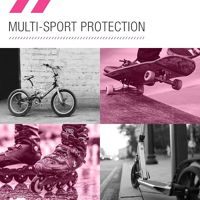 80SIX Triple Certified Multisport Helmet - Ideal for Bike, Scooter, Skateboard, Roller Skate and Inline Skate