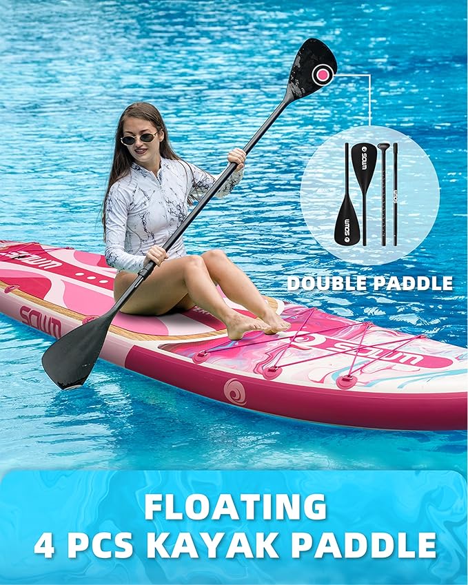 Inflatable Paddle Boards 11'x33'', Stand Up SUP Paddle Board Inflatable for Adults Youth, Extre Wide & Non-Slip Sup of All Skill Levels