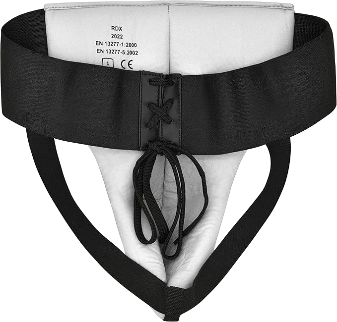 RDX Groin Protector for Boxing, Muay Thai, Kickboxing and MMA Training, Maya Hide Leather Abdo Gear for Martial Arts , SATRA Approved Abdominal Guard for Karate and Taekwondo
