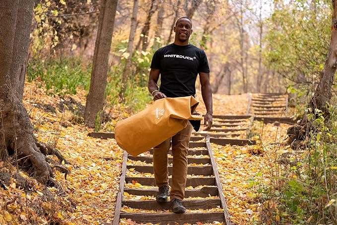 WHITEDUCK 25"x42" (430L) Top Load Canvas Duffel Bag – Military-Grade, Tear-Proof & Weatherproof, Heavy Duty for Travel, Outdoors & Military Use, with Padlock Compatibility, 5 Colors