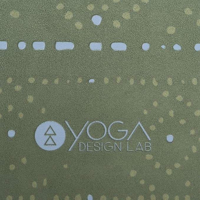 YOGA DESIGN LAB | The Combo Yoga Mat | 2-in-1 Mat+Towel | Eco Luxury | Ideal for Hot Yoga, Power, Bikram, Ashtanga, Sweat | Studio Quality | Includes Carrying Strap!