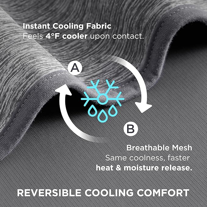 Bedsure Summer Cooling Blanket Twin XL for Hot Sleepers with Sports Mesh Design, Arc-Chill Q-Max 0.4 Lightweight Breathable Ice Cold Blankets for College Dorm, 60 x 90 Inches, Mesh Grey