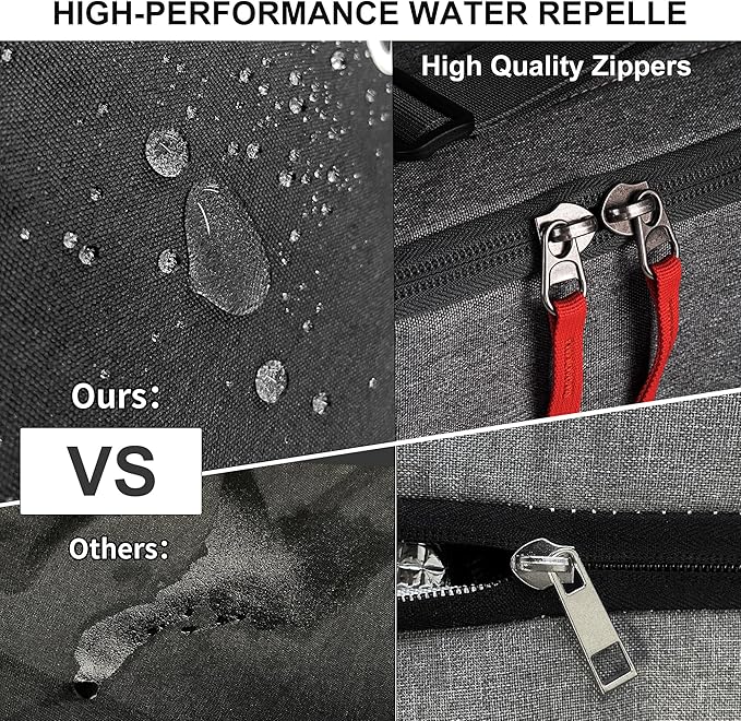 Unigear Snowboard Ski Bag for Air Travel, Reinforced Double Padded Snowboard Bag with EPE Dense, Water-Resistant and Durable up to 175cm Ski Snowboard Travel Bags for Flying