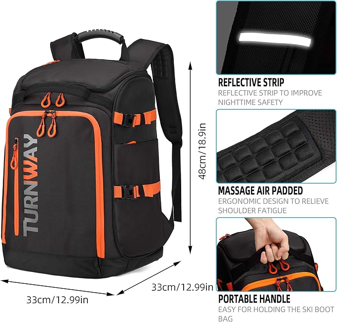 Ski/Snowboard Boot Bag/Skating Bag | Excellent for Store and Transport Gear, Jacket, Helmet, Goggles, Gloves & Accessories