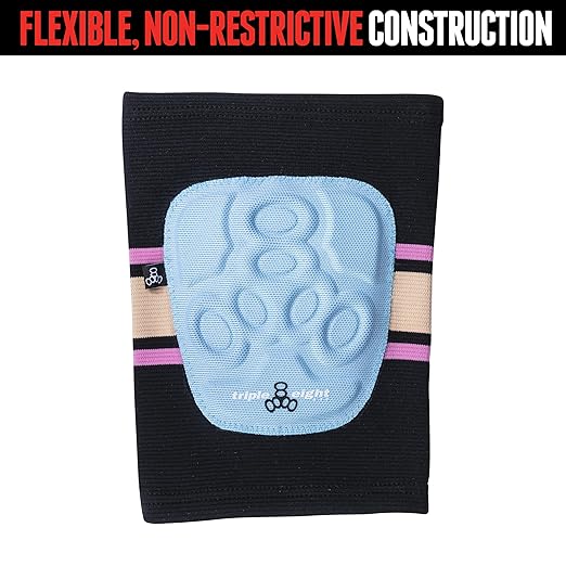 Triple Eight Covert Knee Pads – Ideal for Roller Skating, Biking, BMX, and Skateboarding