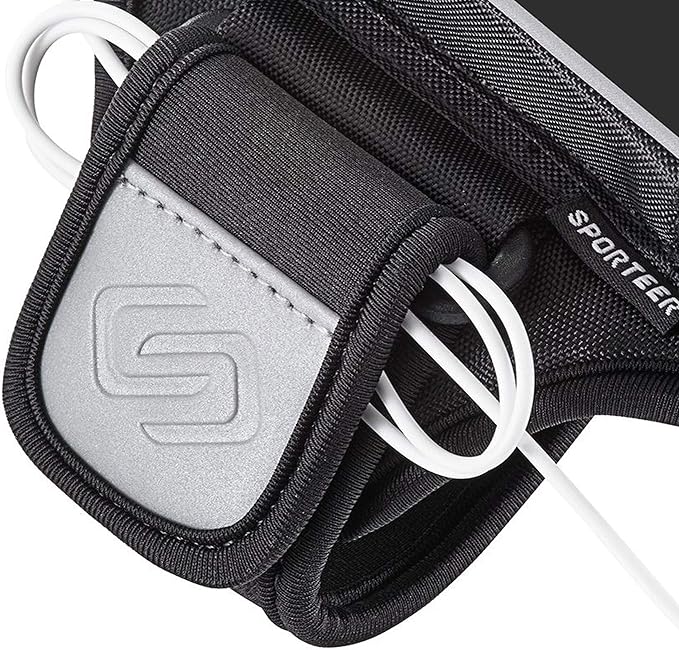 Sporteer Velocity V8 Running Armband - Compatible with iPhone 16 Pro Max, 16 Plus, 15/14 Pro Max, 16/15/14 Pro, iPhone 16/15/14, Galaxy S24+, S23 Plus, Pixel, & Many More Cell Phones - FITS Cases