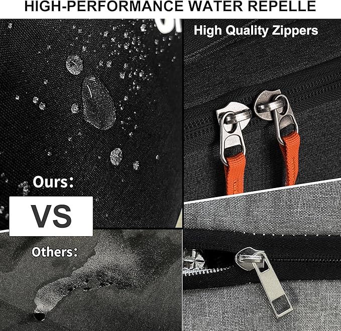 Unigear Snowboard Ski Bag for Air Travel, Reinforced Double Padded Snowboard Bag with EPE Dense, Water-Resistant and Durable up to 175cm Ski Snowboard Travel Bags for Flying