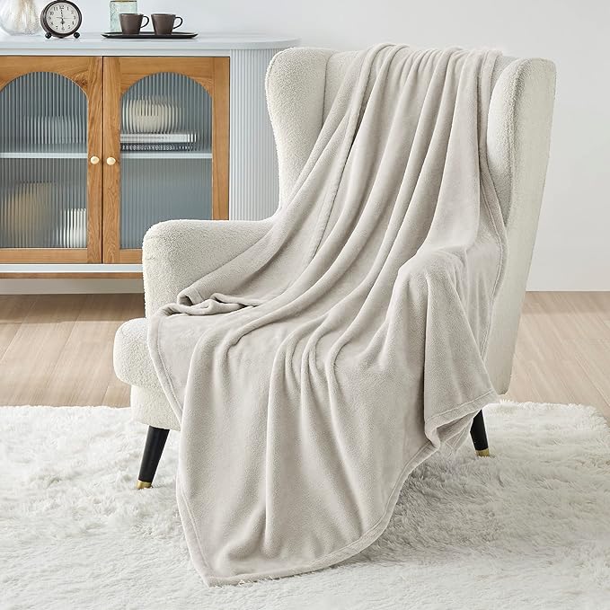 Bedsure Twin XL Fleece Blanket Dorm Bedding - Lightweight Soft Cozy Blankets for Bed, Sofa, Couch, Travel, Camping, Linen, 66"x90"