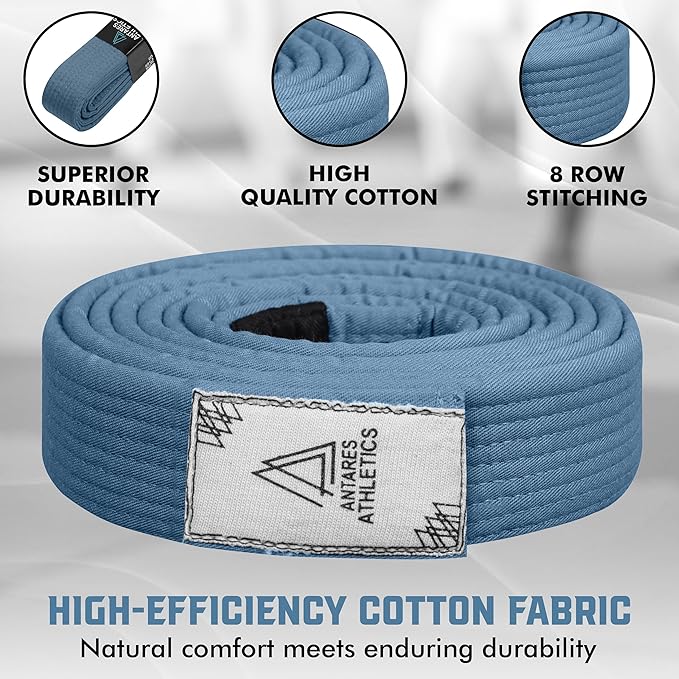 Vintage Series BJJ Belt for Men & Women Brazilian Jiu Jitsu Belt for Jiu Jitsu Gi