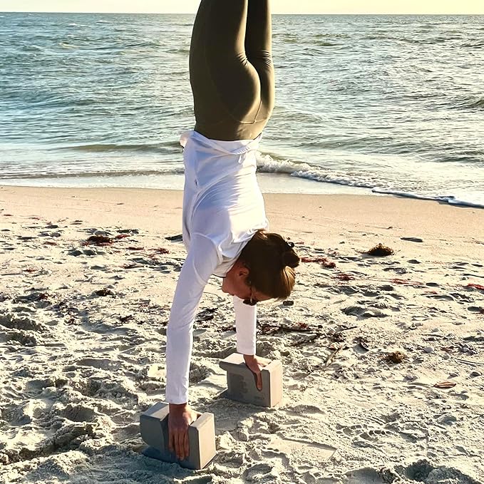 WRIST Buddy® Yoga Blocks 2 Pack | Reduces and Prevents Wrist Pain, Enhances Comfort Stability and Grip Strength on the Blocks | Hand-Shaped Blocks | EVA Yoga Accessories Set | Best Gifts for Yoga