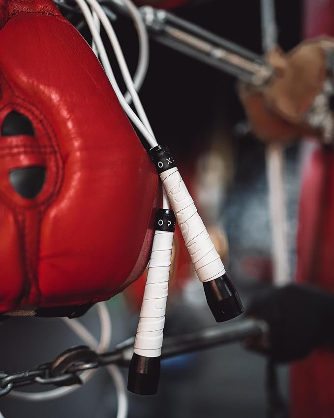 A Jump Rope Made For Boxing, Tangle-Free, 15% Heavier Than A Normal PVC Rope, Boxer Jump Rope, Adjustable, Includes Grip Tapes For More Grip, Skipping Rope for Boxers, Premium Quality