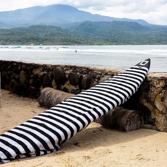 Surf Squared Surfboard Sock Cover and Paddleboard Cover - Lightweight Stretch Protective Surfboard Bag - Surfing Accessories - Shortboard, Longboard, Hybrid, Wakesurf, Standup Paddleboard SUP