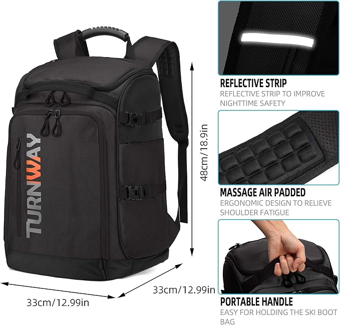 Ski/Snowboard Boot Bag/Skating Bag | Excellent for Store and Transport Gear, Jacket, Helmet, Goggles, Gloves & Accessories